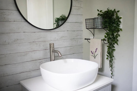 Hand Embroidered Linen Tea Towel