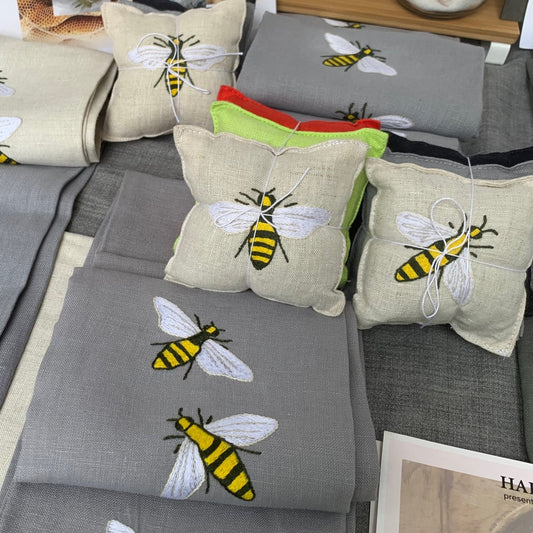 Hand Embroidered Lavender Sachet Bundles